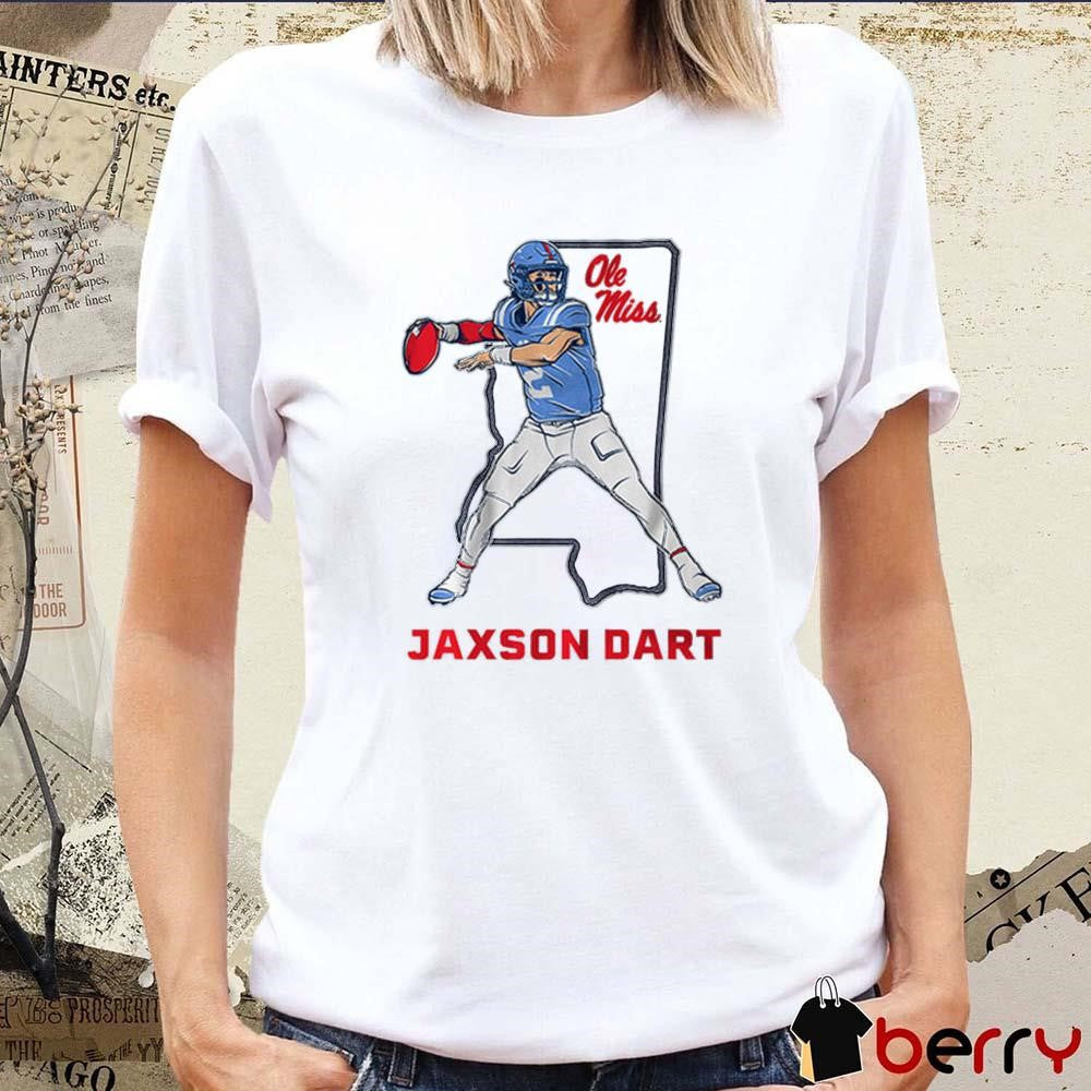 Ole Miss Football Jaxson Dart State Star t-shirt