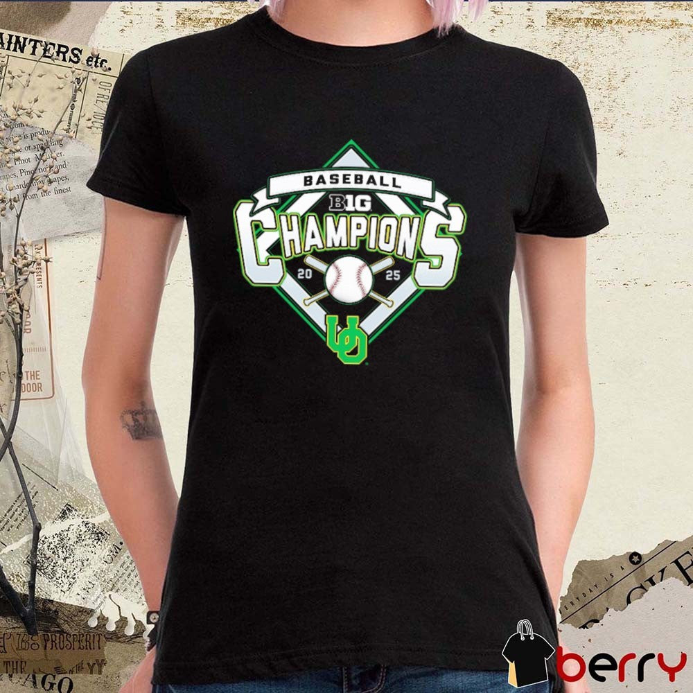 Oregon Ducks Big Ten Baseball Regular Season Champions NCAA 2025 t-shirt