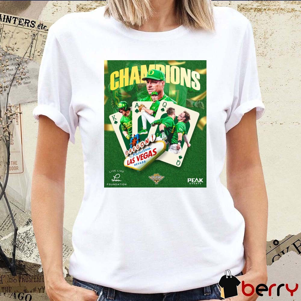 Oregon Ducks To Fabulous Las Vegas Nevada 2026 Live Like Lou Las Vegas Classic Champions Poster t-shirt