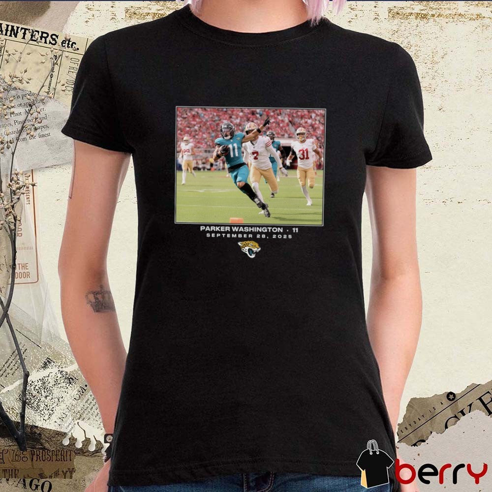 Parker Washington Jacksonville Jaguars NFL Flash Features Week 4 September 28 2025 t-shirt