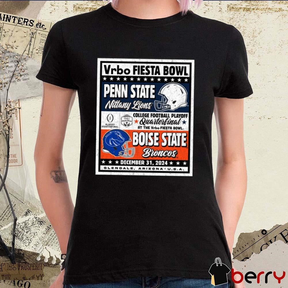 Penn State Nittany Lions Vs Boise State Broncos CFP Vrbo Fiesta Bowl Matchup Ringside Rivalry Dec 31 2024 Vintage t-shirt