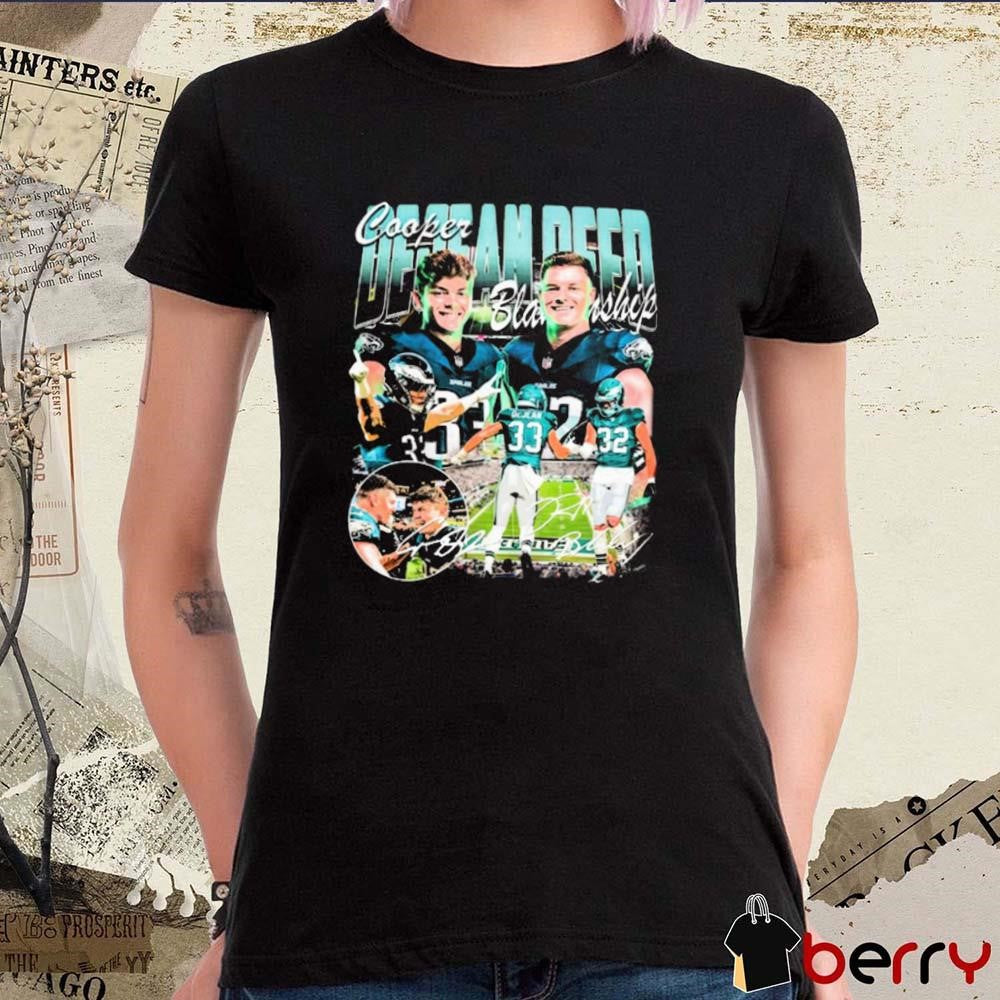 Philadelphia Eagles Football Cooper DeJean and Reed Blankenship Signatures Painting t-shirt
