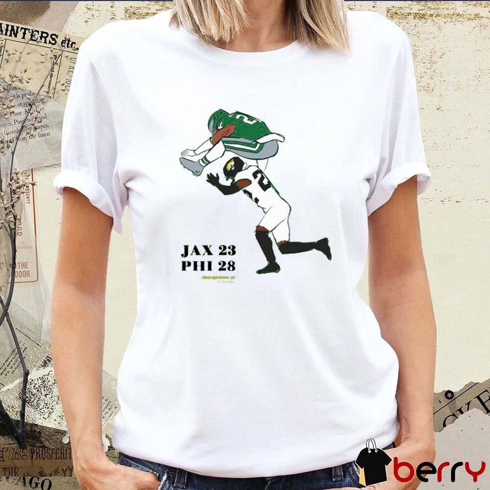 Philadelphia Eagles Saquon Barkley No-Look Hurdle Jax 23 Phi 28 NFL t-shirt