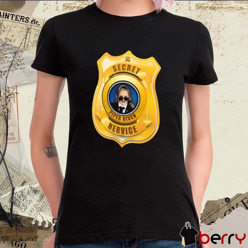 Piper Niven Secret Hervice Badge WWE 2025 t-shirt