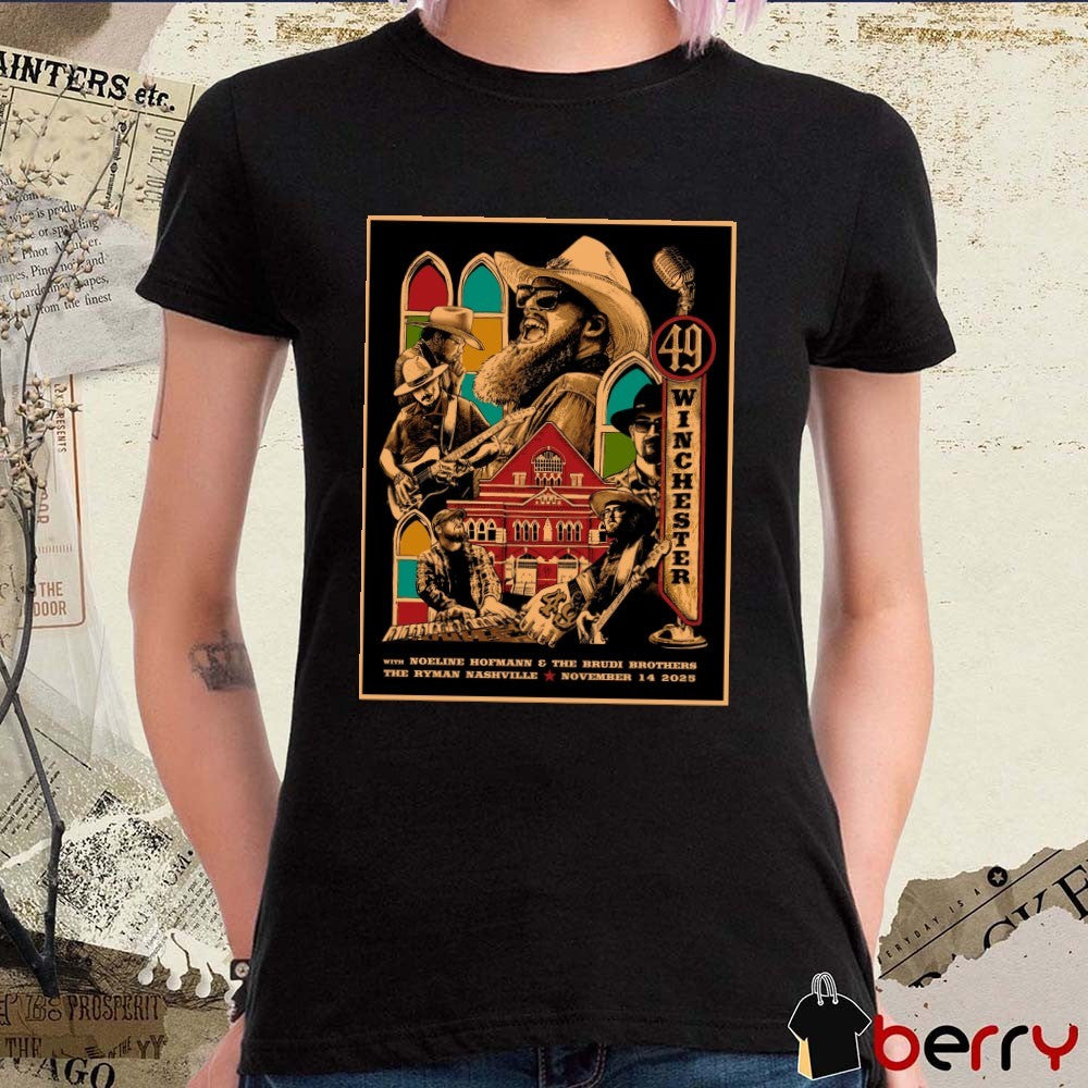 Poster 49 Winchester The Ryman Nashville Tennessee November 14 2025 t-shirt