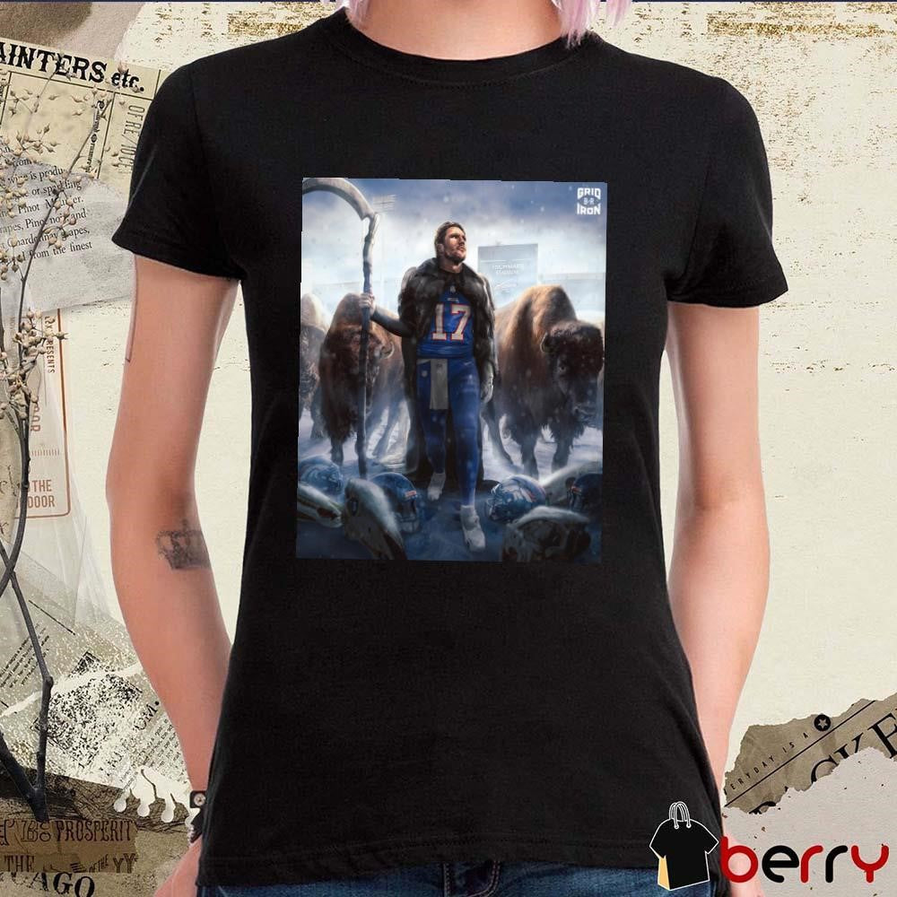Poster Buffalo Bills win Denver Broncos NFL Josh Allen And The Bills Trample Over The Broncos And Advance To The Divisional t-shirt