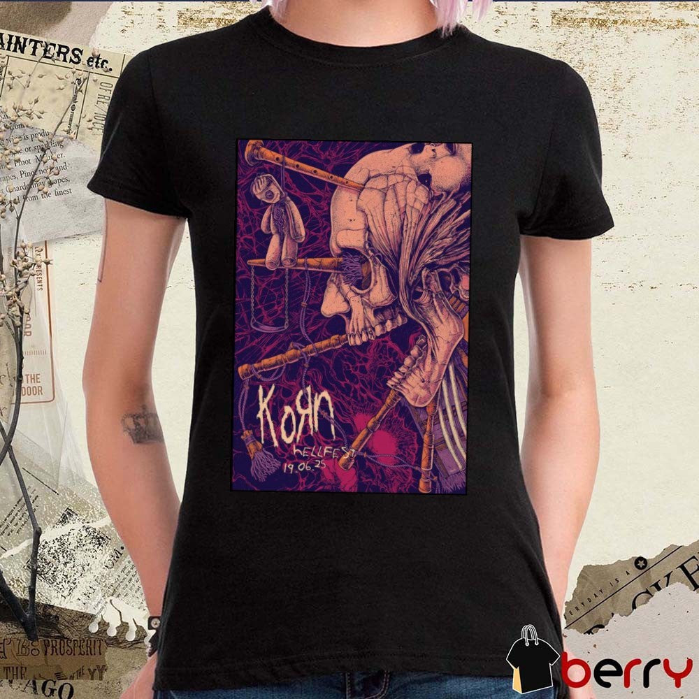 Poster KoRn Hellfest Clisson France June 19 2025 t-shirt