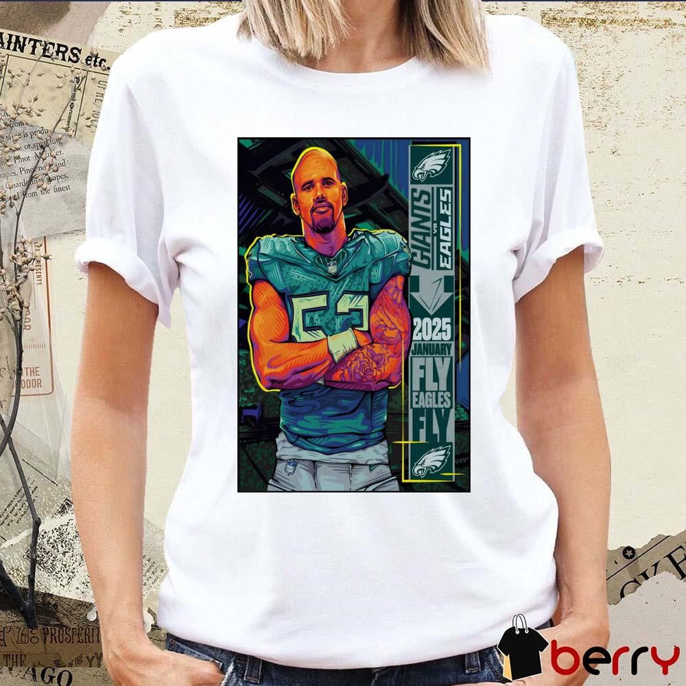 Poster New York Giants vs. Philadelphia Eagles NFL January 5 2025 At Lincoln Financial Field In Philadelphia, PA t-shirt