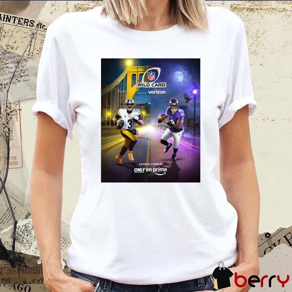 Poster Pittsburgh Steelers Vs Baltimore Ravens Meet Again NFL Wild Card Round t-shirt