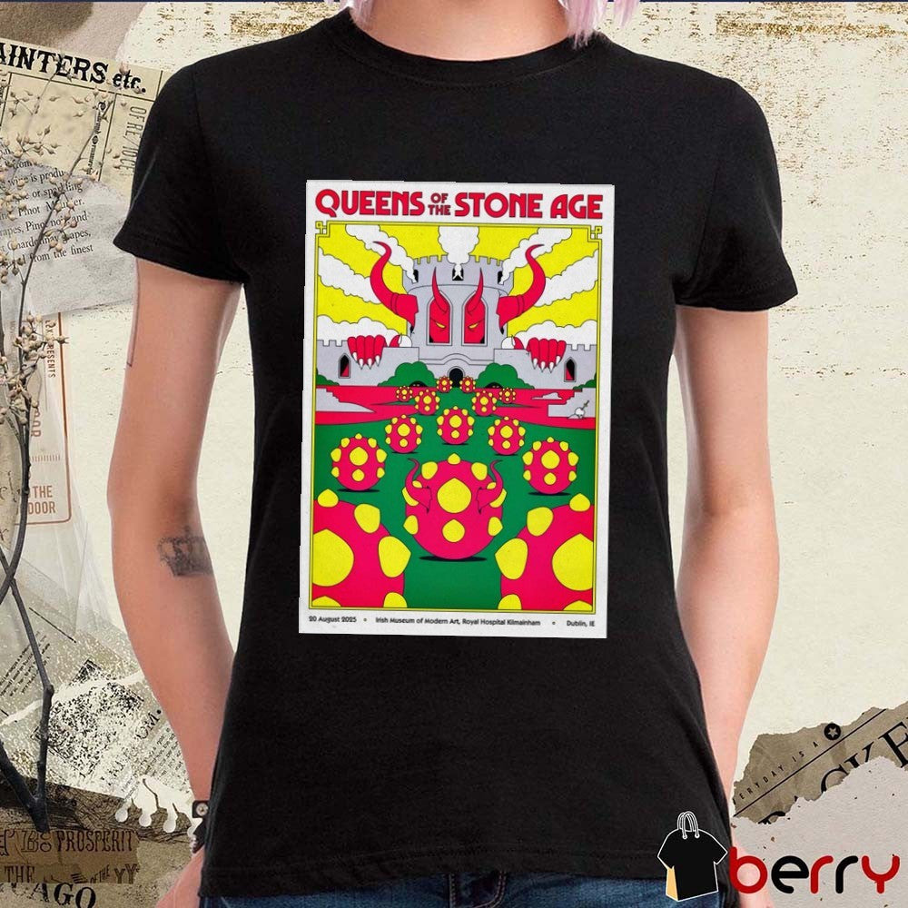 Poster Queens Of The Stone Age Royal Hospital Kilmainham in Dublin IE August 20 2025 t-shirt