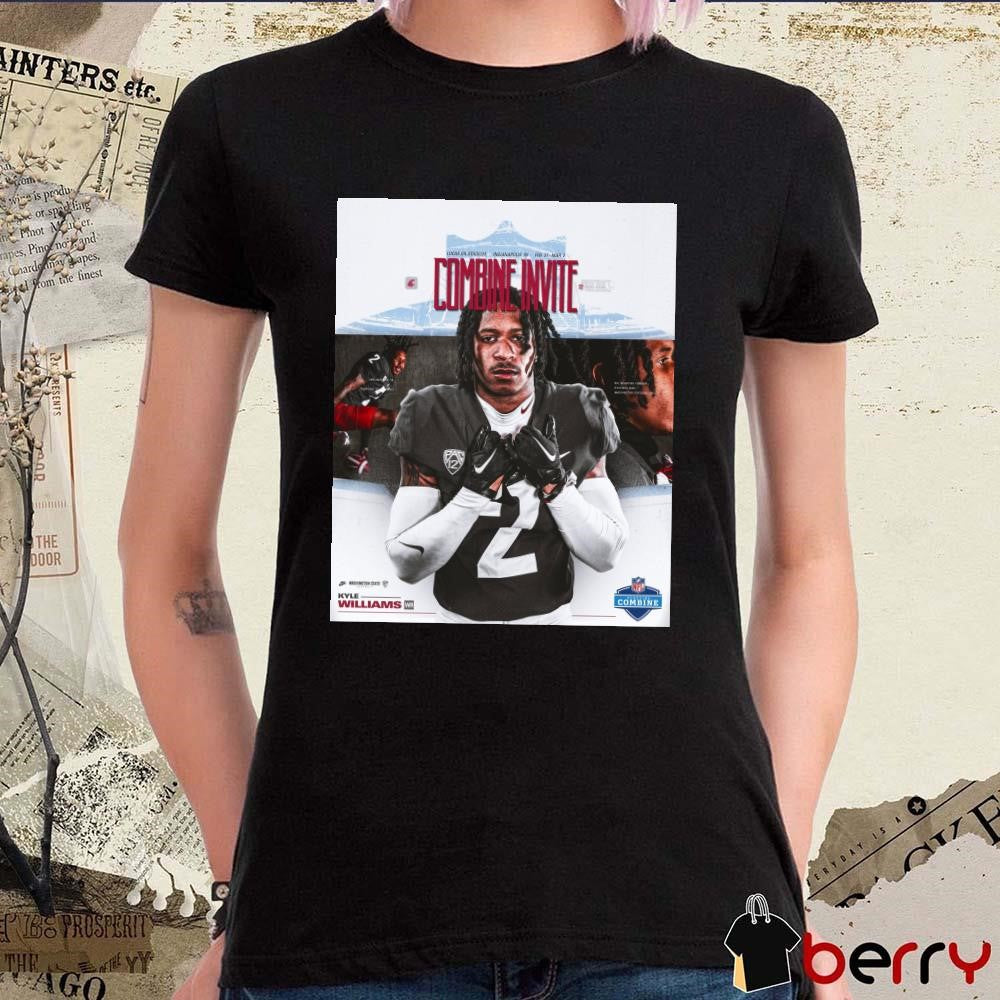 Poster Washington State Cougars football Kyle Williams Lucas Oil Stadium 2025 NFL Scouting Combine Invite t-shirt