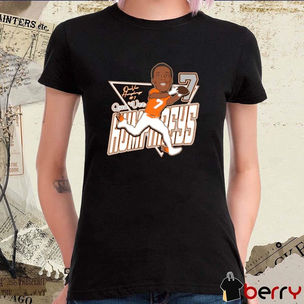 Qua’Vez Humphreys 7 NCAA Sam Houston Bearkats football Caricature Signature t-shirt