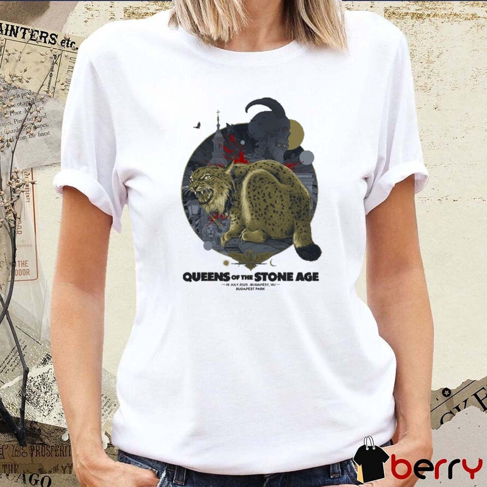 Queens Of The Stone Age July 19 2025 In Budapest Hungary Budapest Park t-shirt