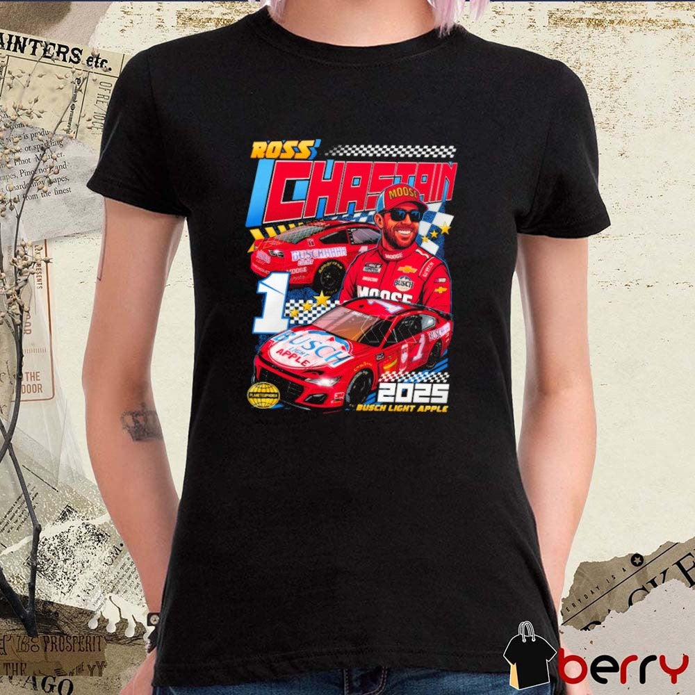 Ross Chastain 2025 Busch Light Apple F1 Nascar Planet Euphoria Art t-shirt