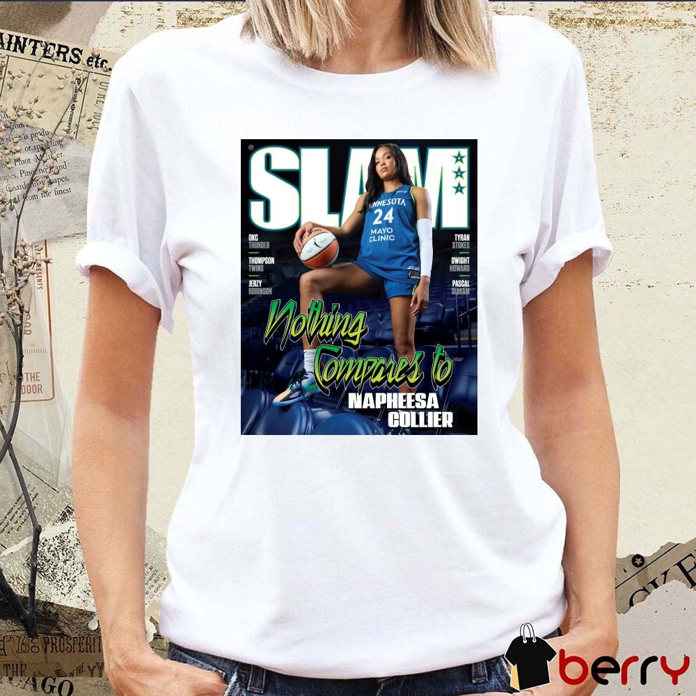 SLAM 257 Covers Minnesota Lynx Star Napheesa Collier Nothing Compares To Poster t-shirt