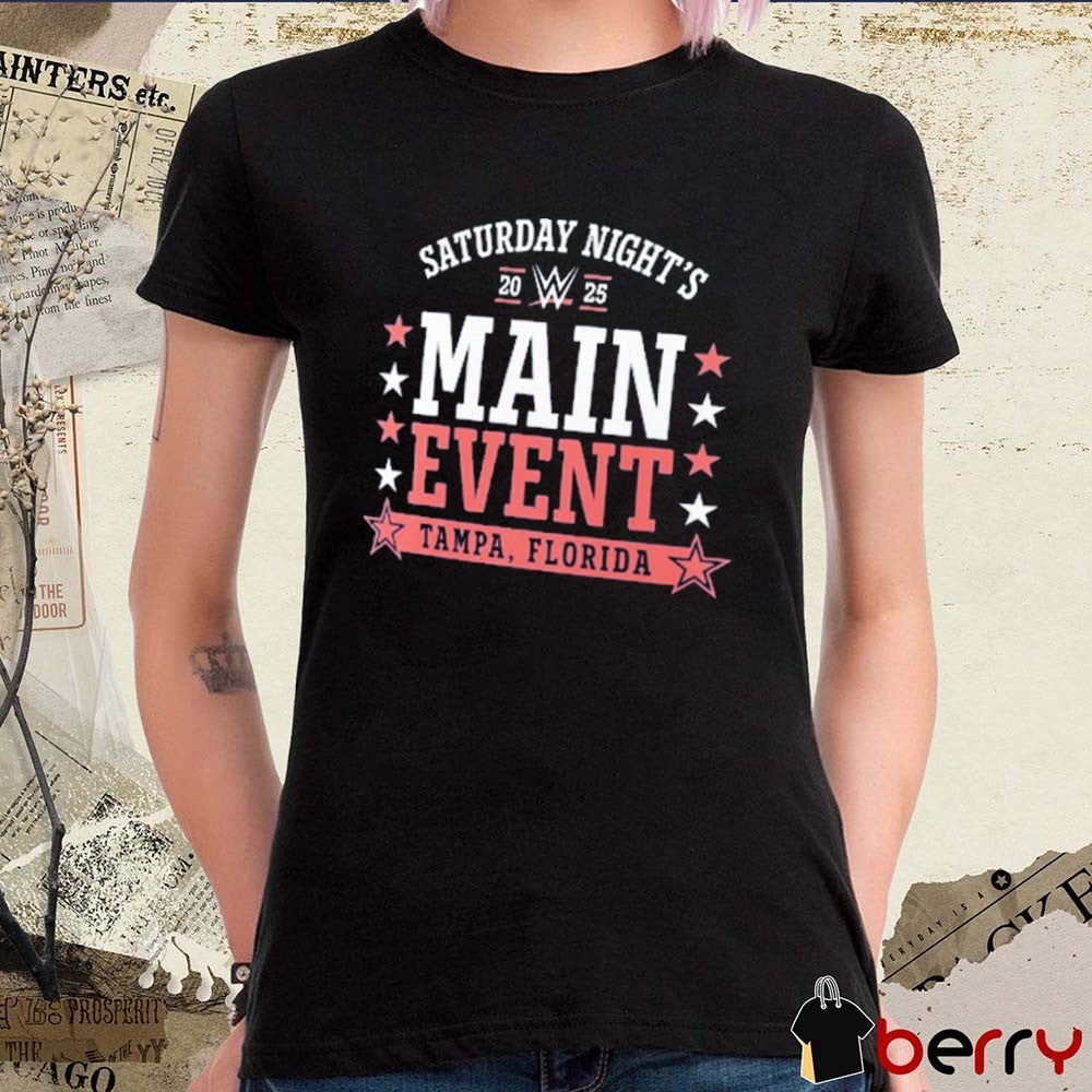 Saturday Night’s Main Event 2025 Tampa Florida WWE t-shirt