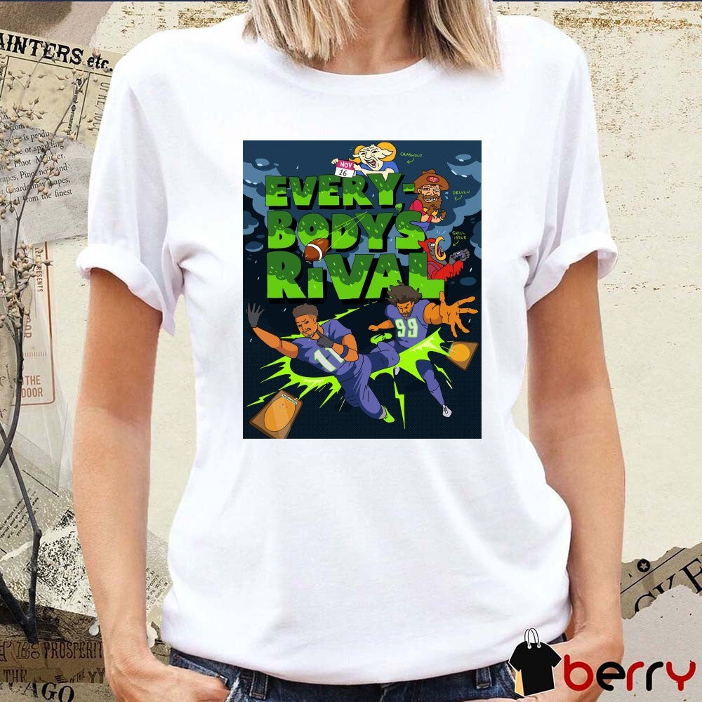 Seattle Seahawks Everybody’s Rival November 16 2025 Crash Out Delulu Skill Issue Poster t-shirt