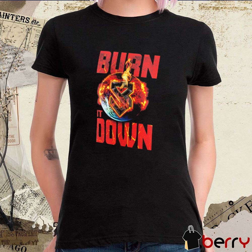 Seth Rollins Burn It Down WWE 2025 t-shirt