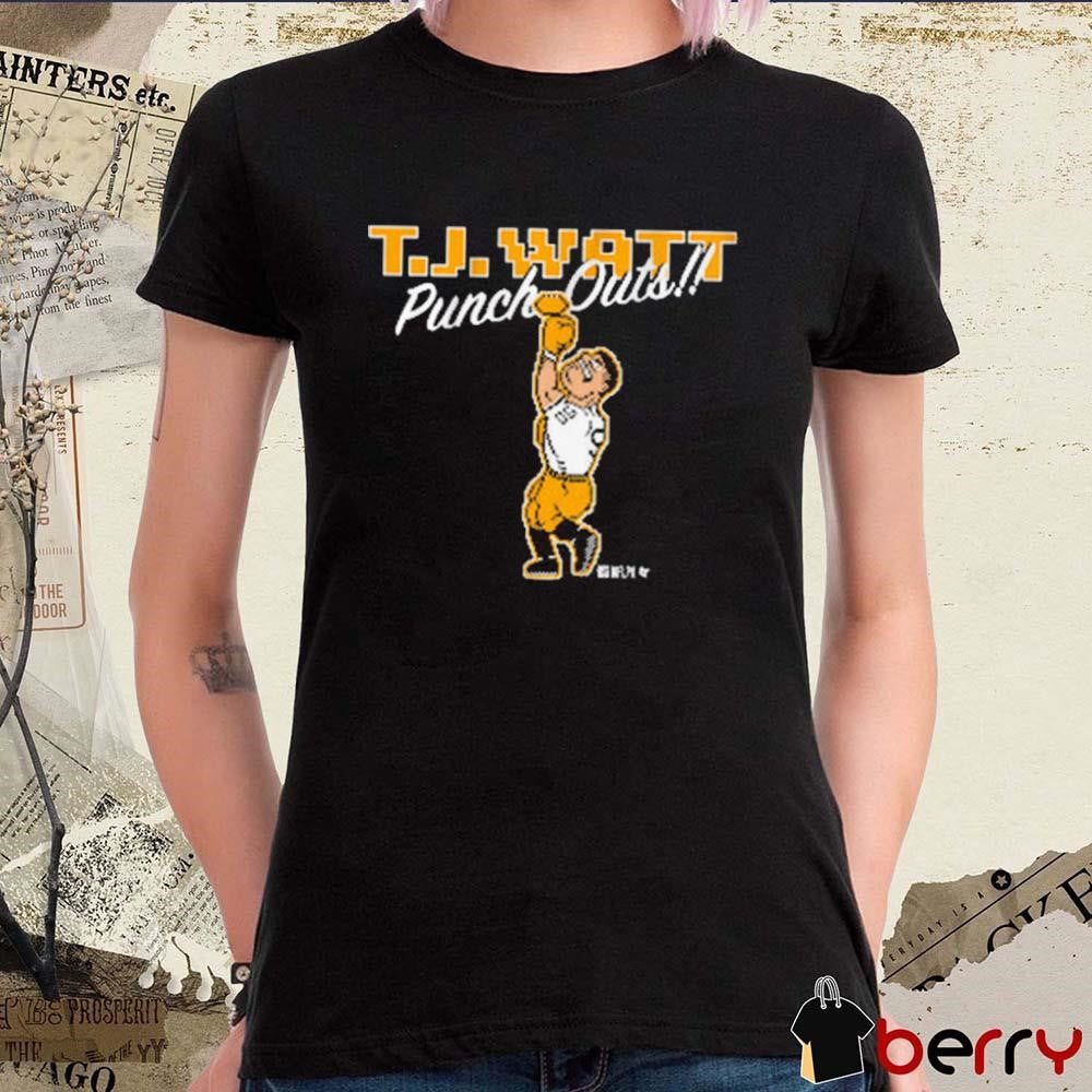 T.J. Watt Punch-Outs Pittsburgh Steelers NFL t-shirt