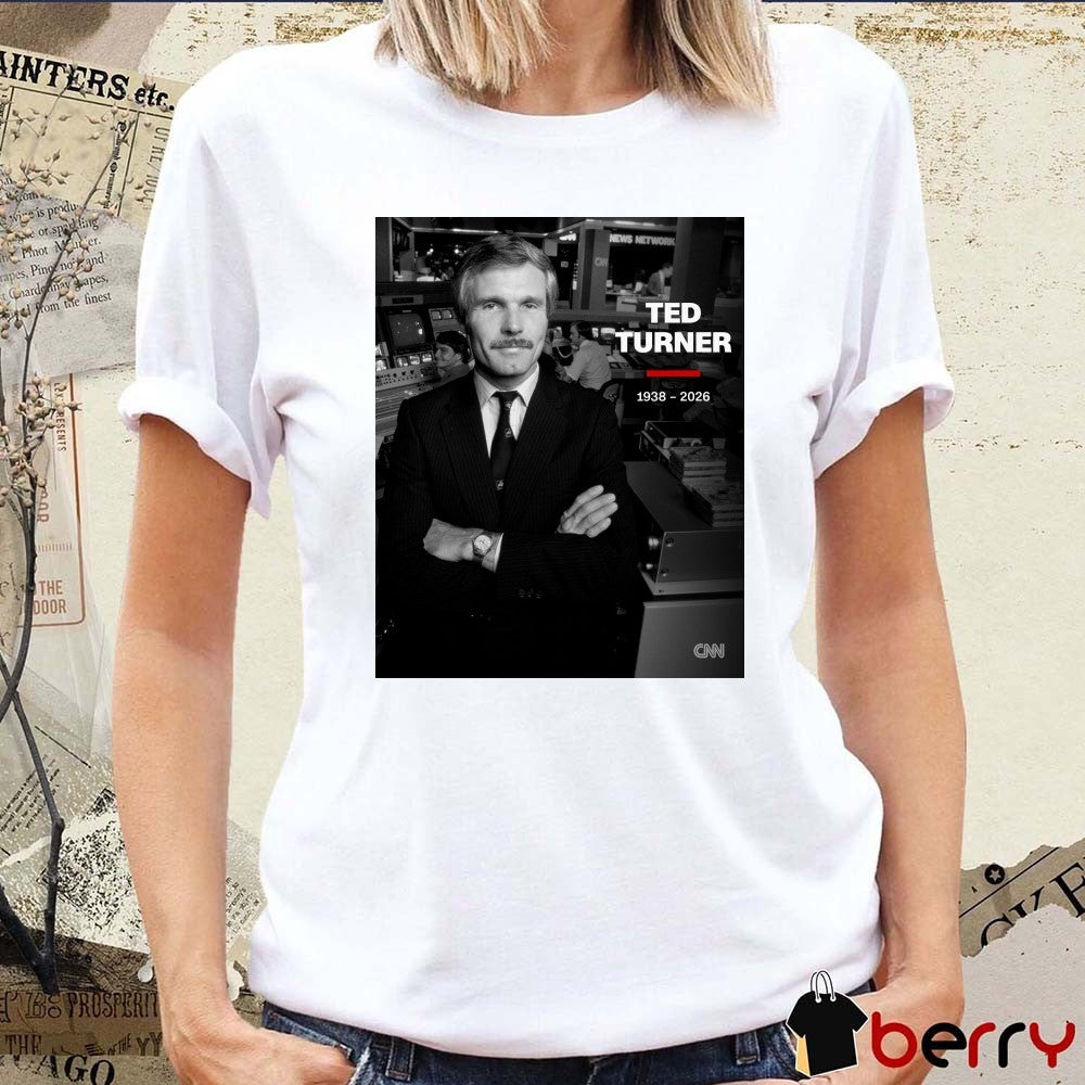 Ted Turner 1938 – 2026 CNN Breaking News t-shirt