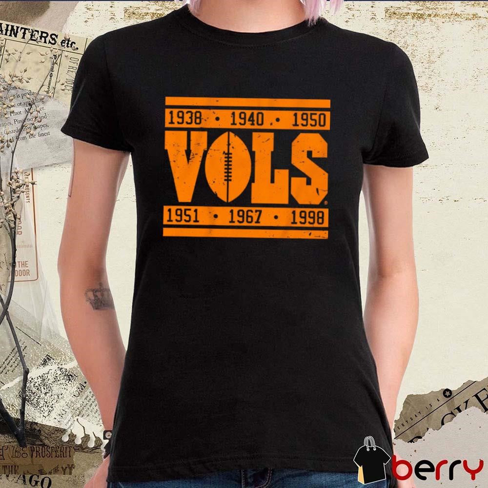 Tennessee Football Glory Years 1938-1998 t-shirt