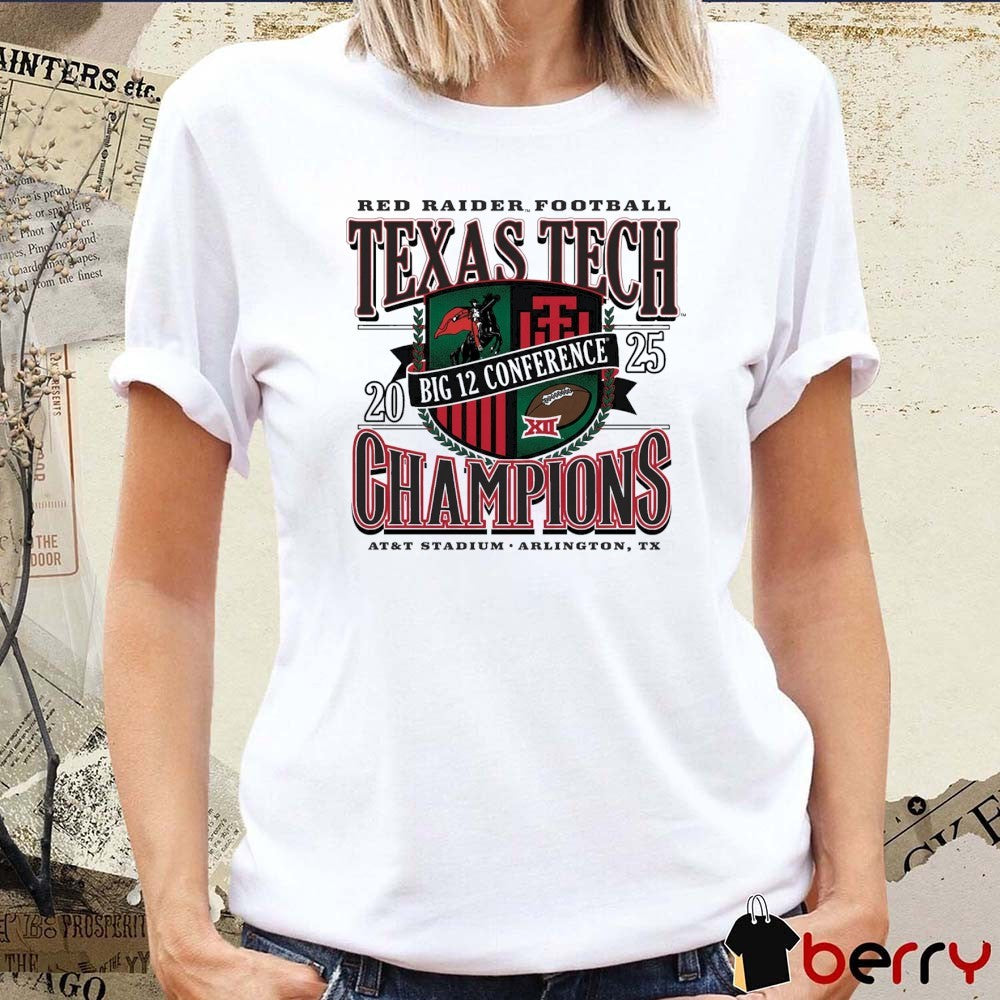 Texas Tech Red Raiders 2025 Big 12 Football Conference Champions AT&T Stadium Arlington TX Generation Talent t-shirt