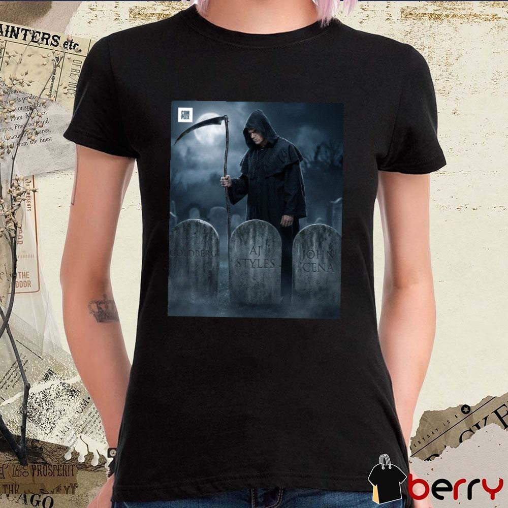 The Career Killer Goldberg, AJ Styles And John Cena Complex Poster t-shirt