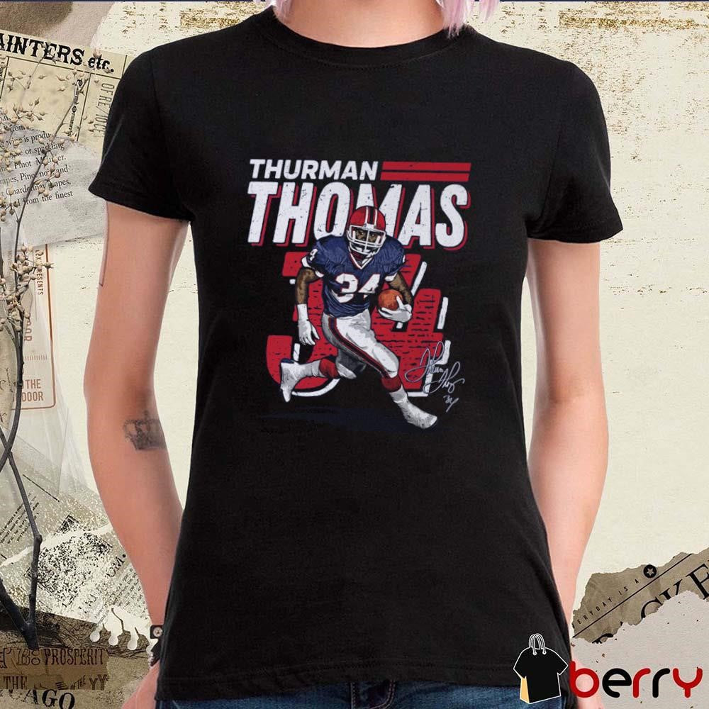 Thurman Thomas Buffalo Bills NFL Dash Signature t-shirt