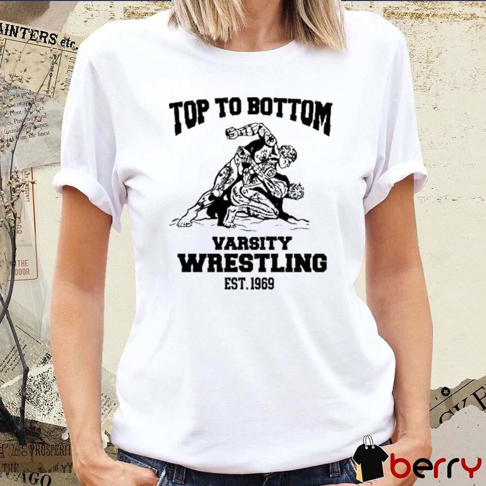 To Bottom Varsity Wrestling Est. 1969 New t-shirt