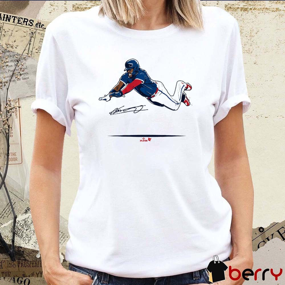 Vladimir Guerrero Jr Super Vlad Flying Slide Toronto Blue Jays MLB Signature t-shirt