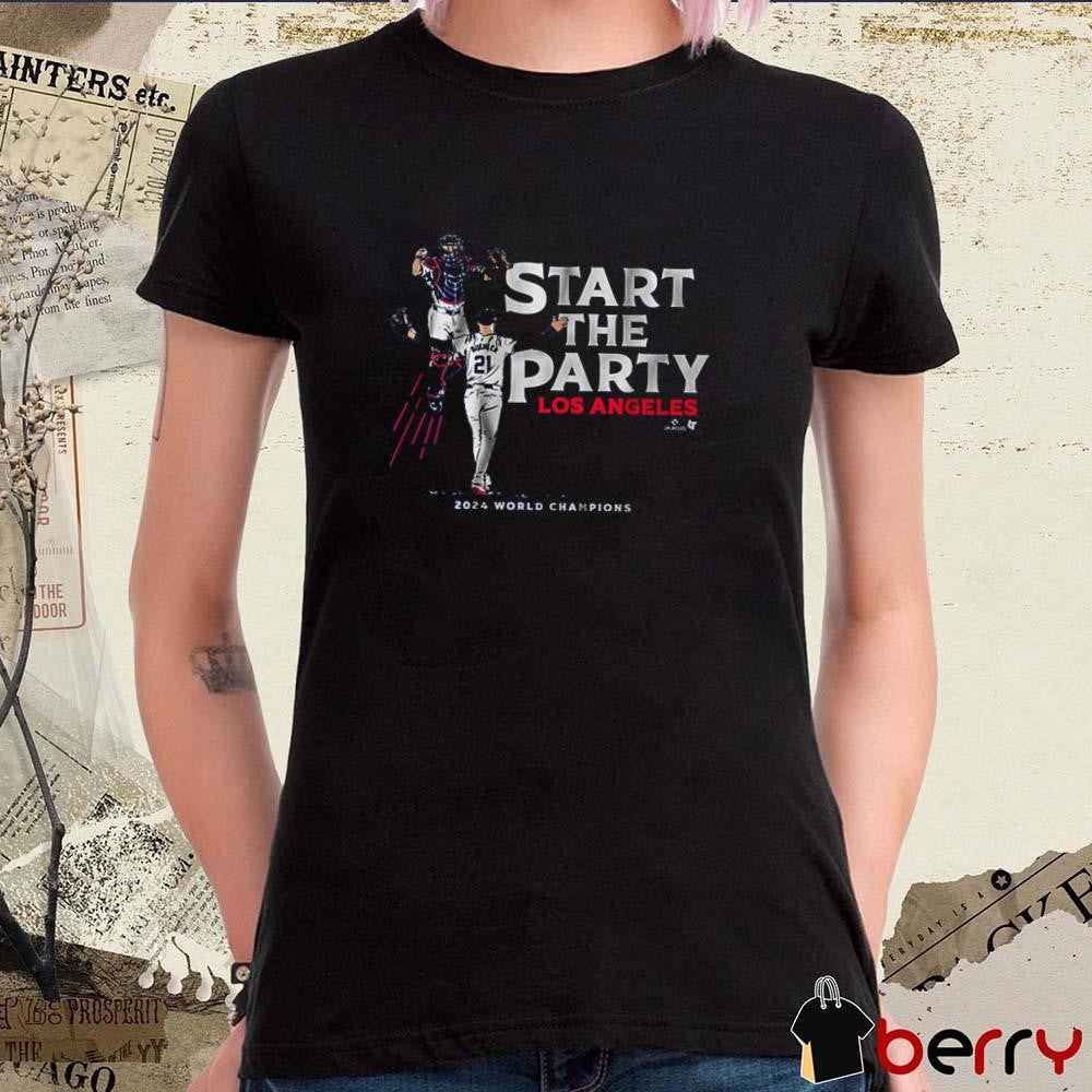Walker Buehler And Will Smith Start the Party Los Angeles Dodgers MLB 2024 World Champions t-shirt