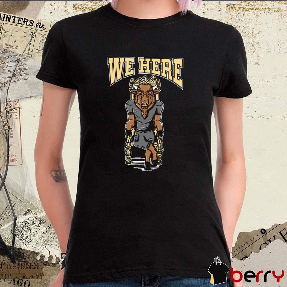 We Here Colorado Buffaloes Mascot t-shirt