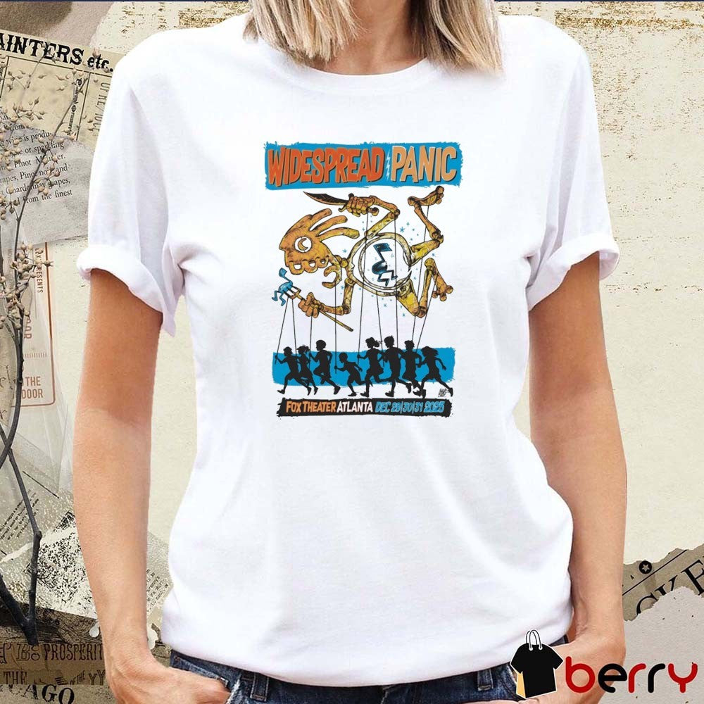 Widespread Panic Fox Theater Atlanta New Year’s Eve concert December 29-31 2025 t-shirt