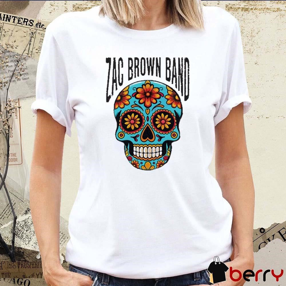 Zac Brown Band Pink Skull 2024 t-shirt