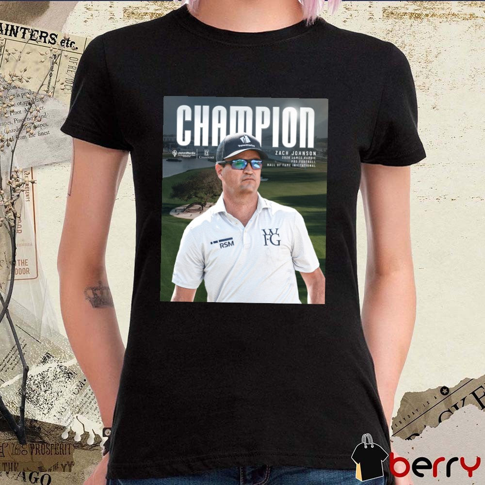 Zach Johnson James Hardie Pro Football Hall of Fame Invitational Champions PGA Tour Poster t-shirt