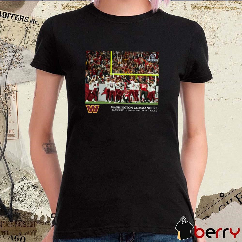 Zane Gonzalez Washington Commanders NFL Flash Features NFC Wild Card Jan 12 2025 t-shirt