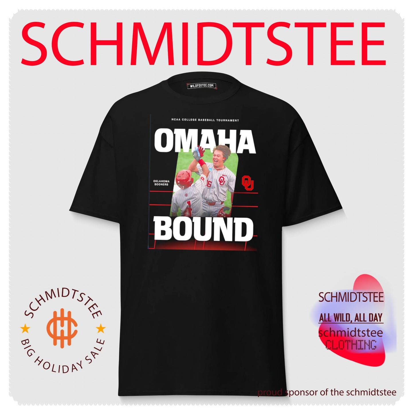 Oklahoma Sooners NCAA College Baseball Tournament Omaha Bound shirt