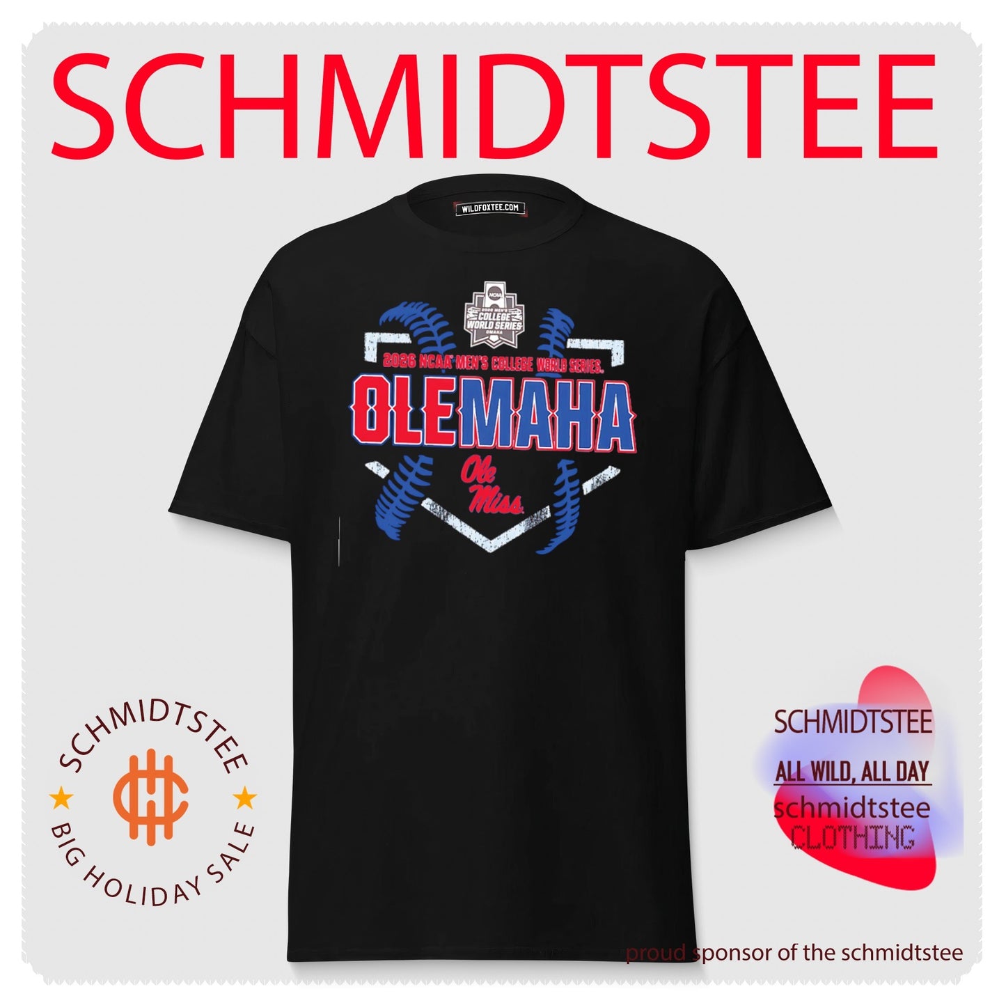 Ole Miss Rebels Baseball 2026 College World Series Home Base Olemaha shirt
