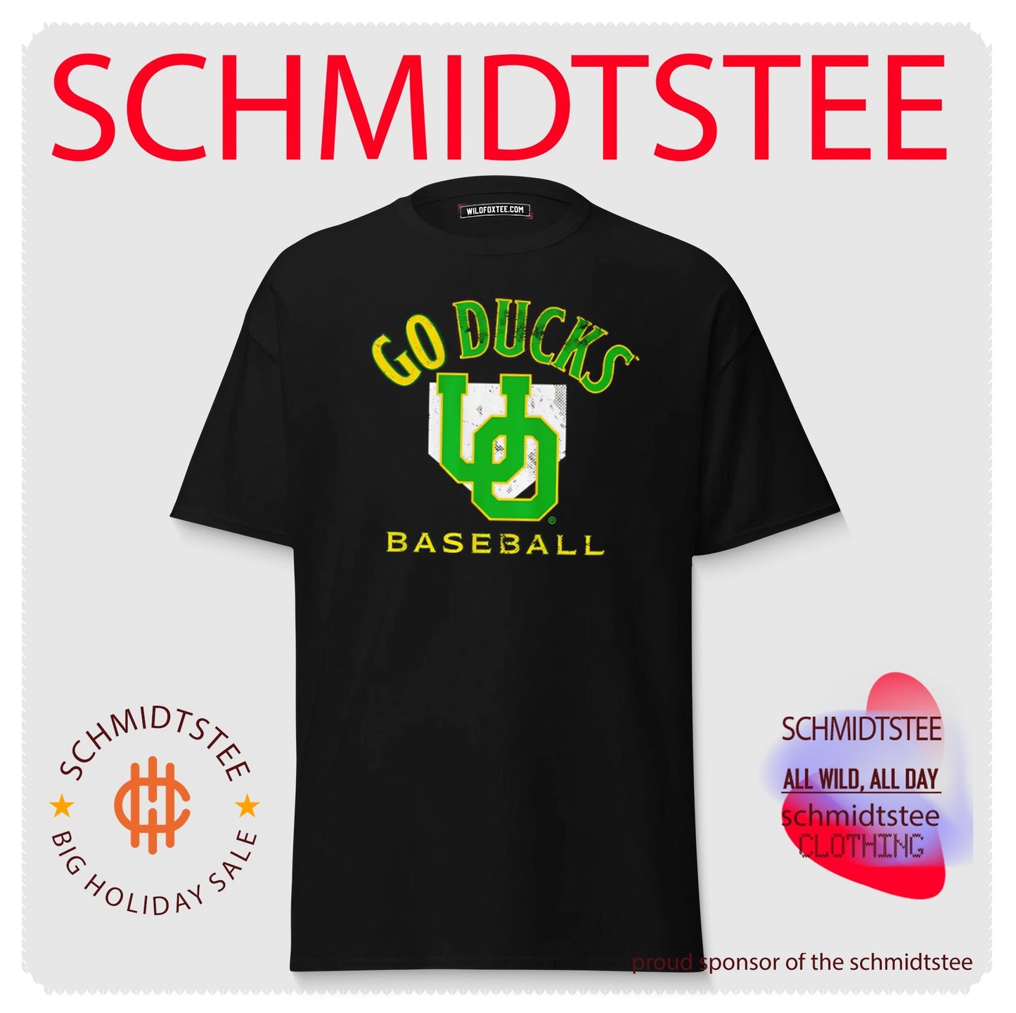 Oregon Baseball go Ducks Home Plate shirt