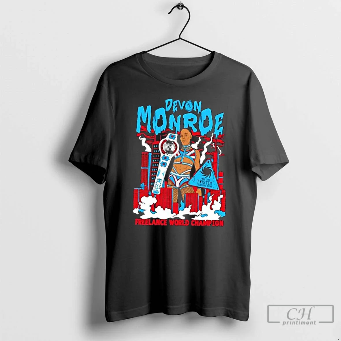 Premium Devon Monroe Freelance World Champ T Shirts