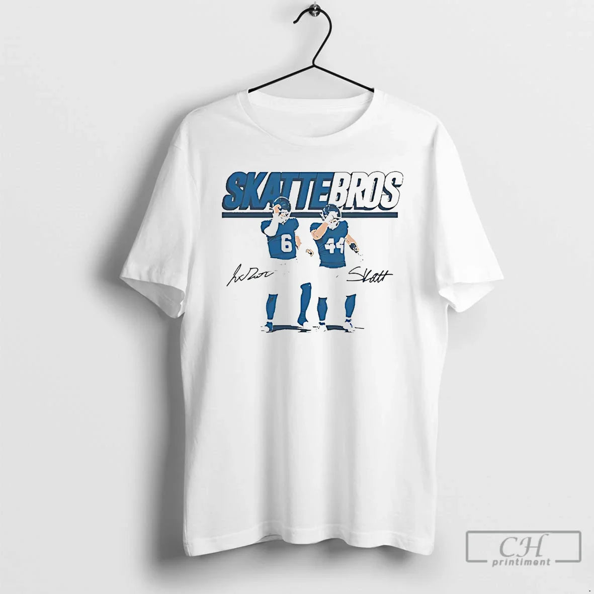 Premium Jaxson Dart And Cam Skattebo Skatterbros Signatures T Shirts