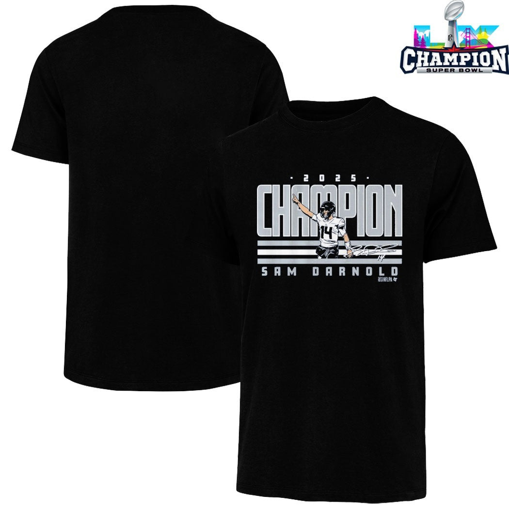Sam Darnold Seattle Seahawks 2025 World Champ T-shirt