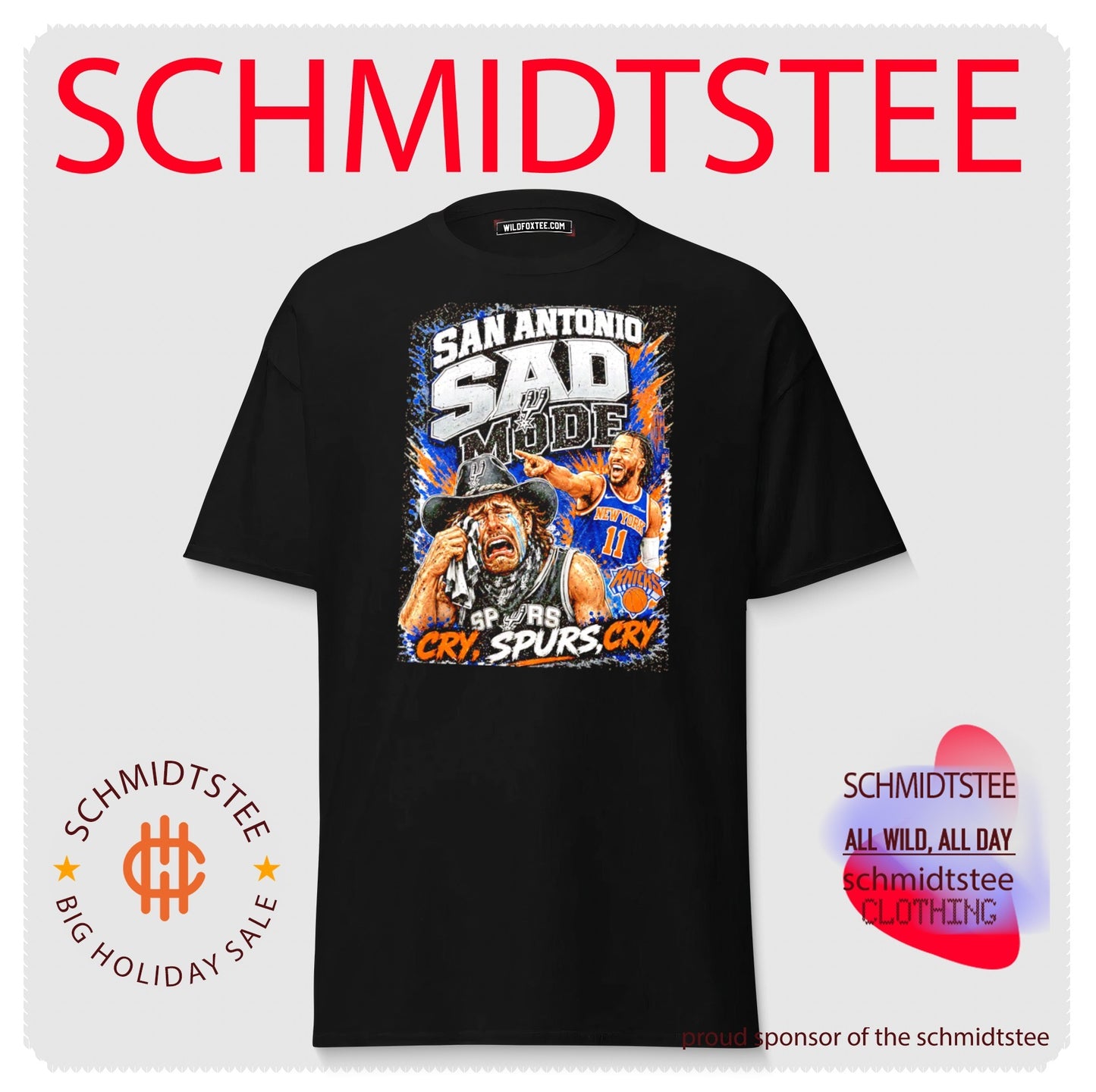 San Antonio Spurs Sad mode cry Spurs cry New York Knicks 2026 World Champions shirt