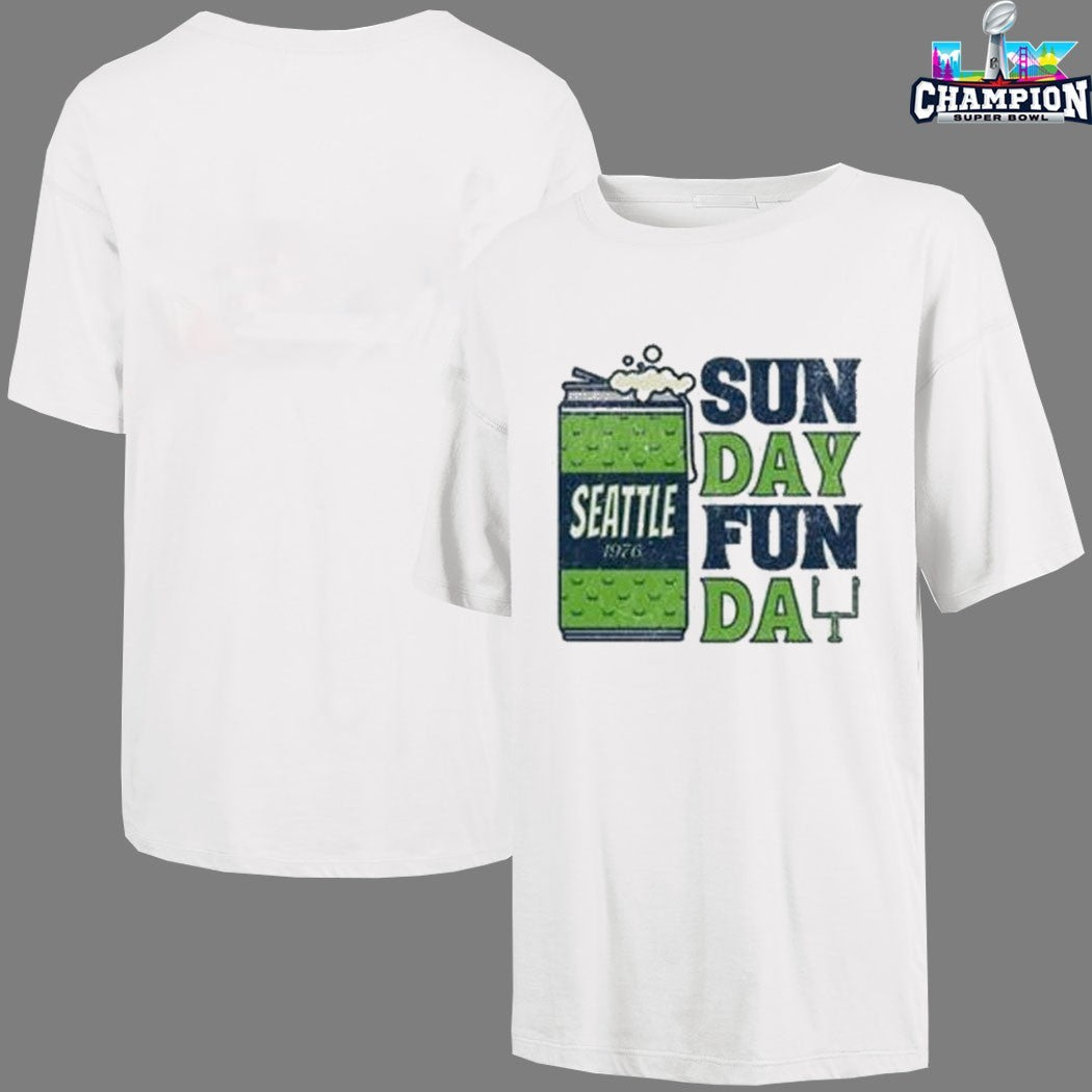 Seattle Seahawks Sunday Funday 1976 T-shirts