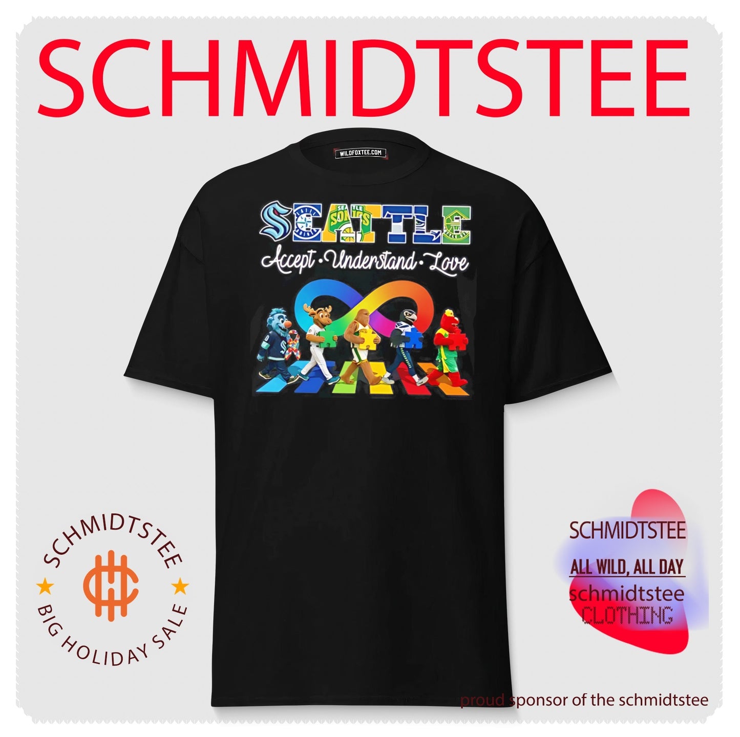 Seattle Sports accept understand love mascot shirt