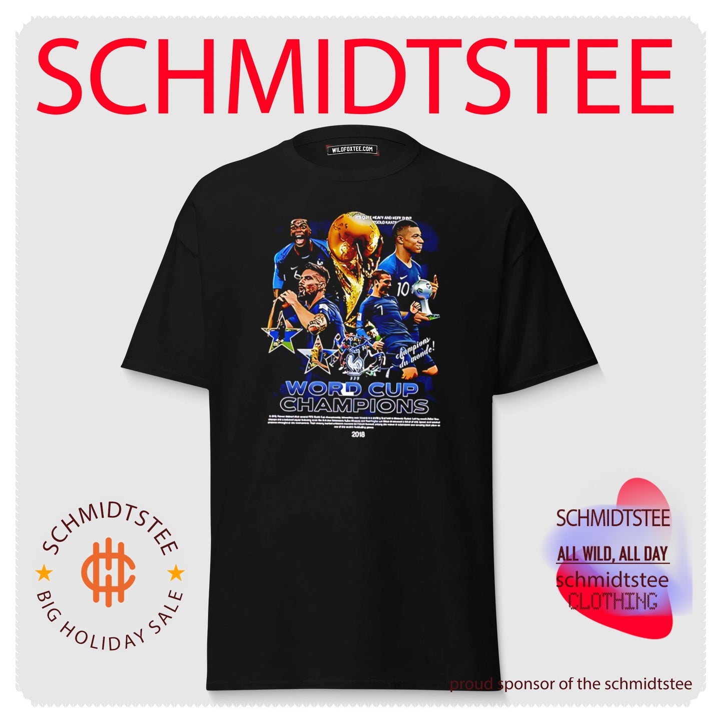 Shadowz France World Cup Champions illustration shirt
