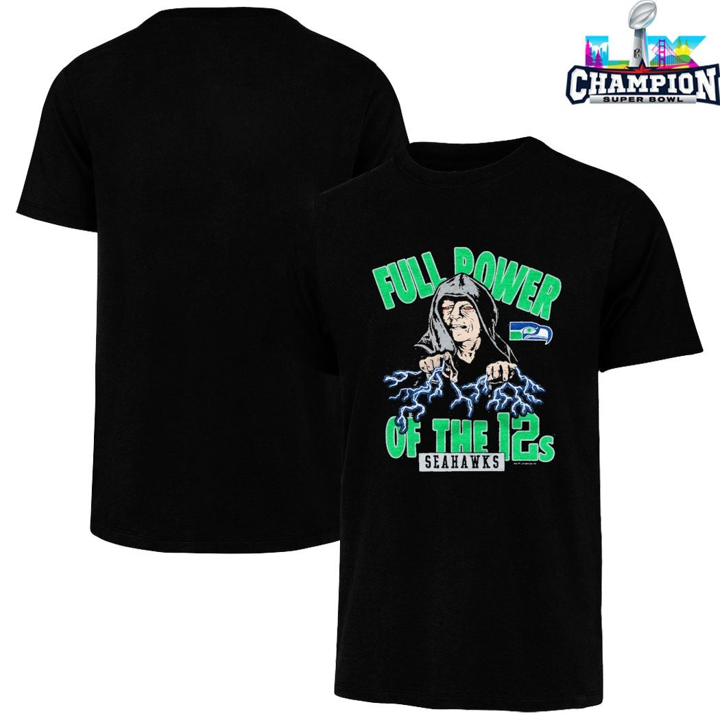 Star Wars x Seattle Seahawks Dark Side Full Power Of The 12s T-Shirts