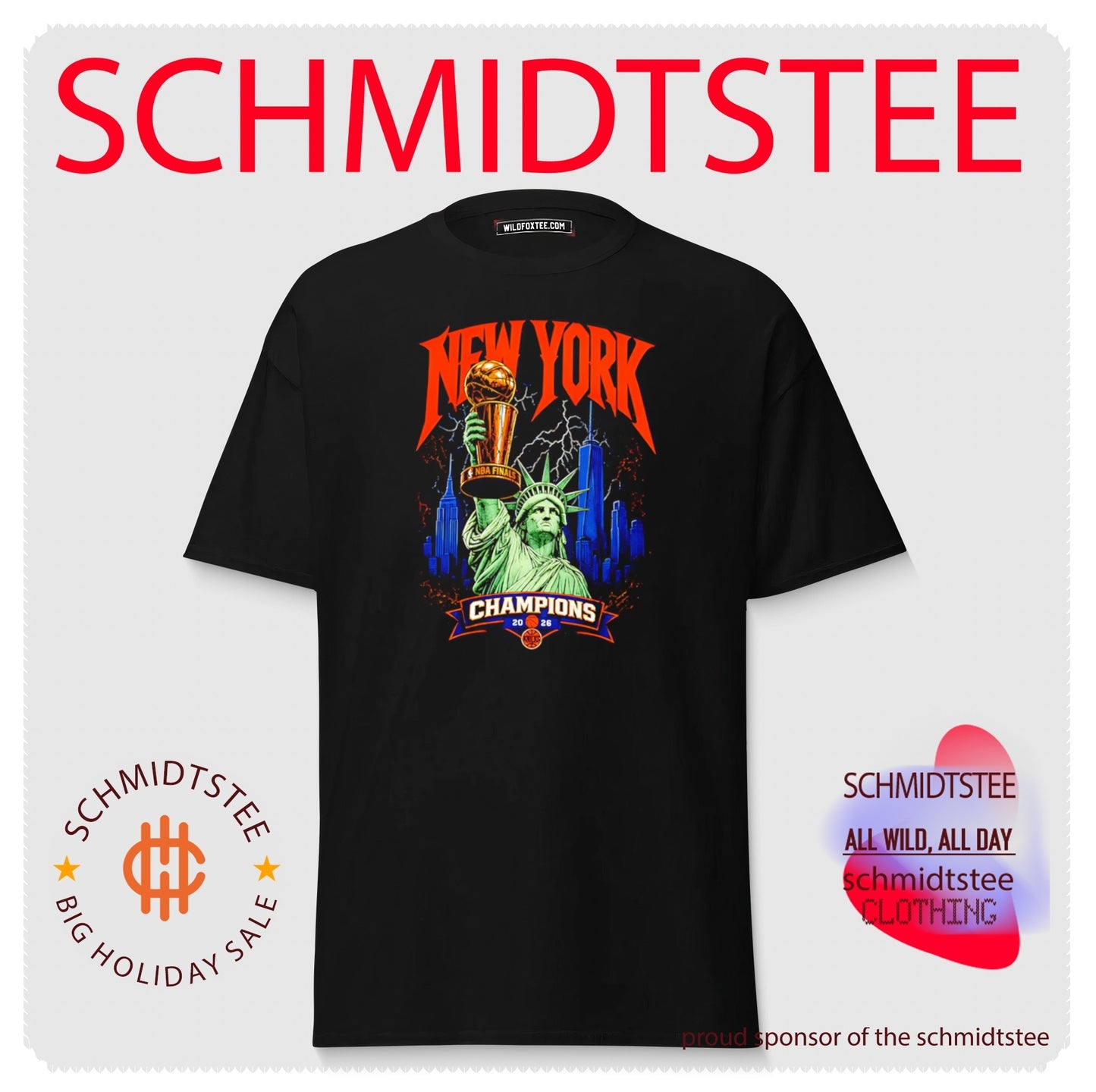 Statue of Liberty New York Knicks World Champions 2026 skyline shirt
