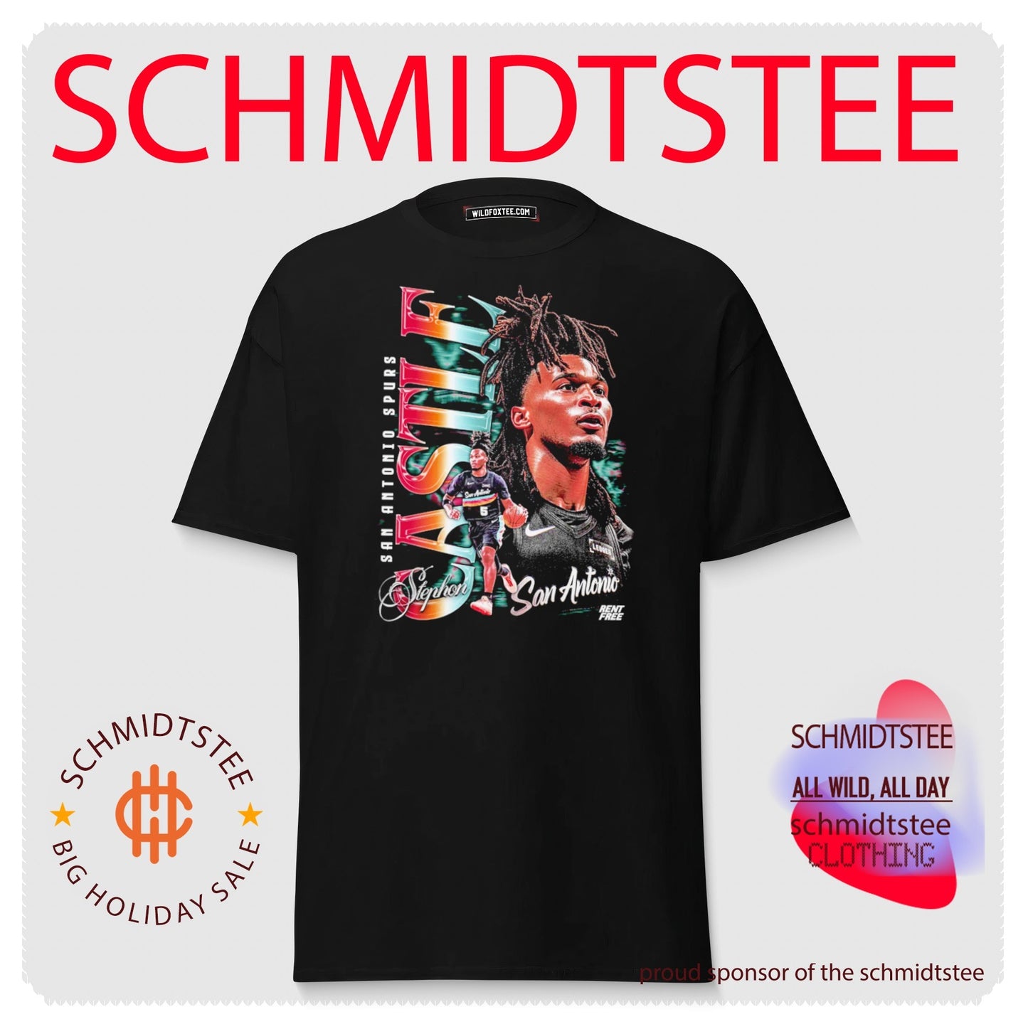 Stephon Castle San Antonio Spurs signature player collage shirt