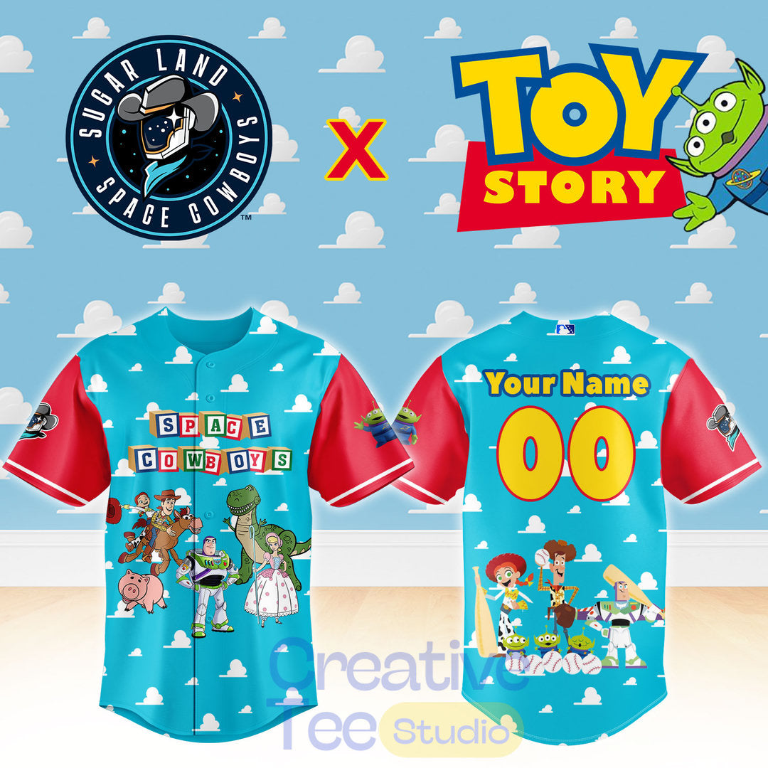 Sugar Land Space Cowboys x Toy Story Night Custom Baseball Jersey